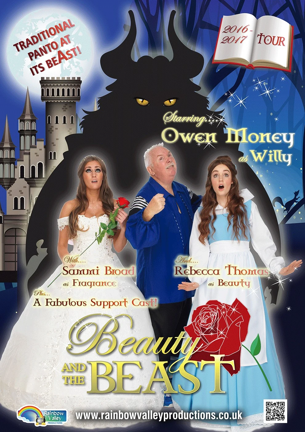 Beauty and the Beast — 2016–2017 pantomime poster